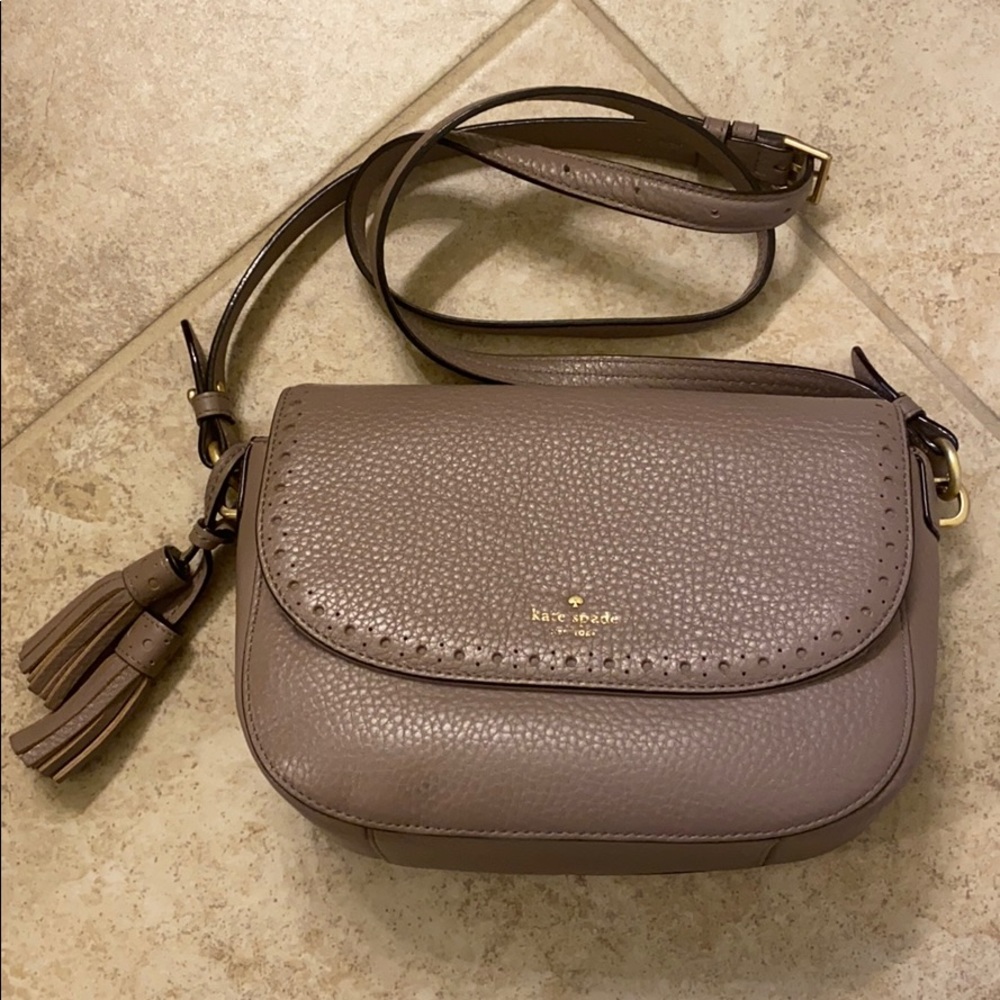 Kate Spade leather loser cut cross body bag